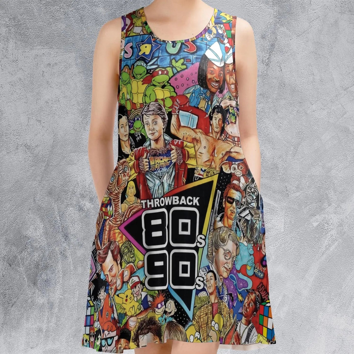 Casual Sleeveless Dress - CU8KB57C