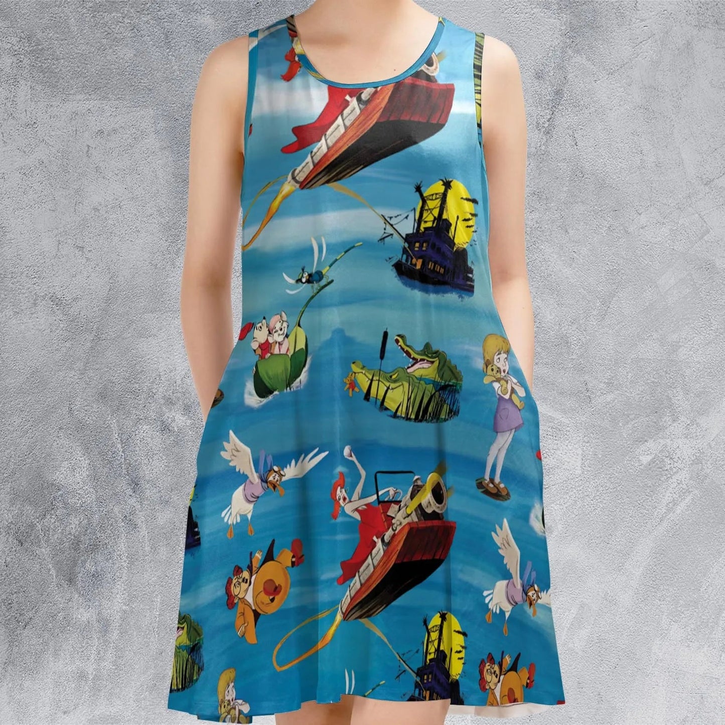 Casual Sleeveless Dress - 7SLJC8GE