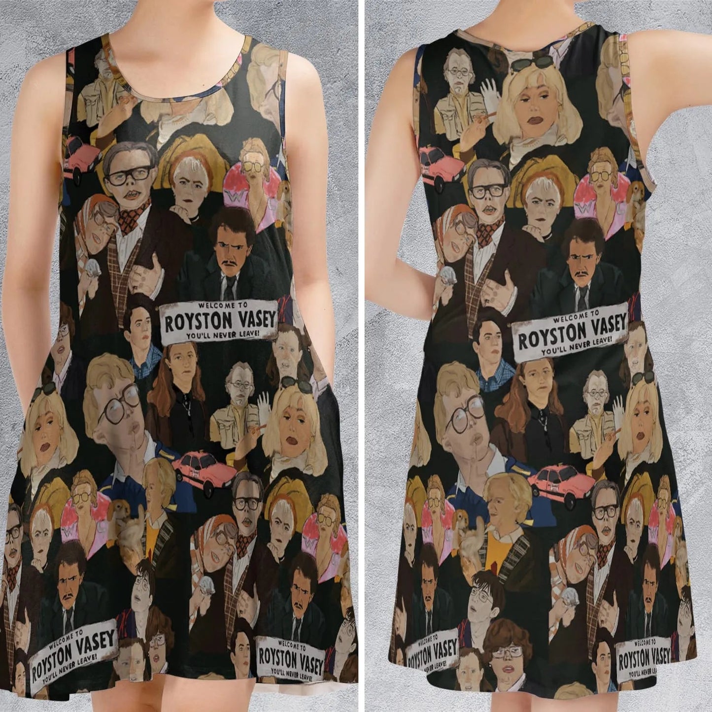 Casual Sleeveless Dress - B9X4USB2