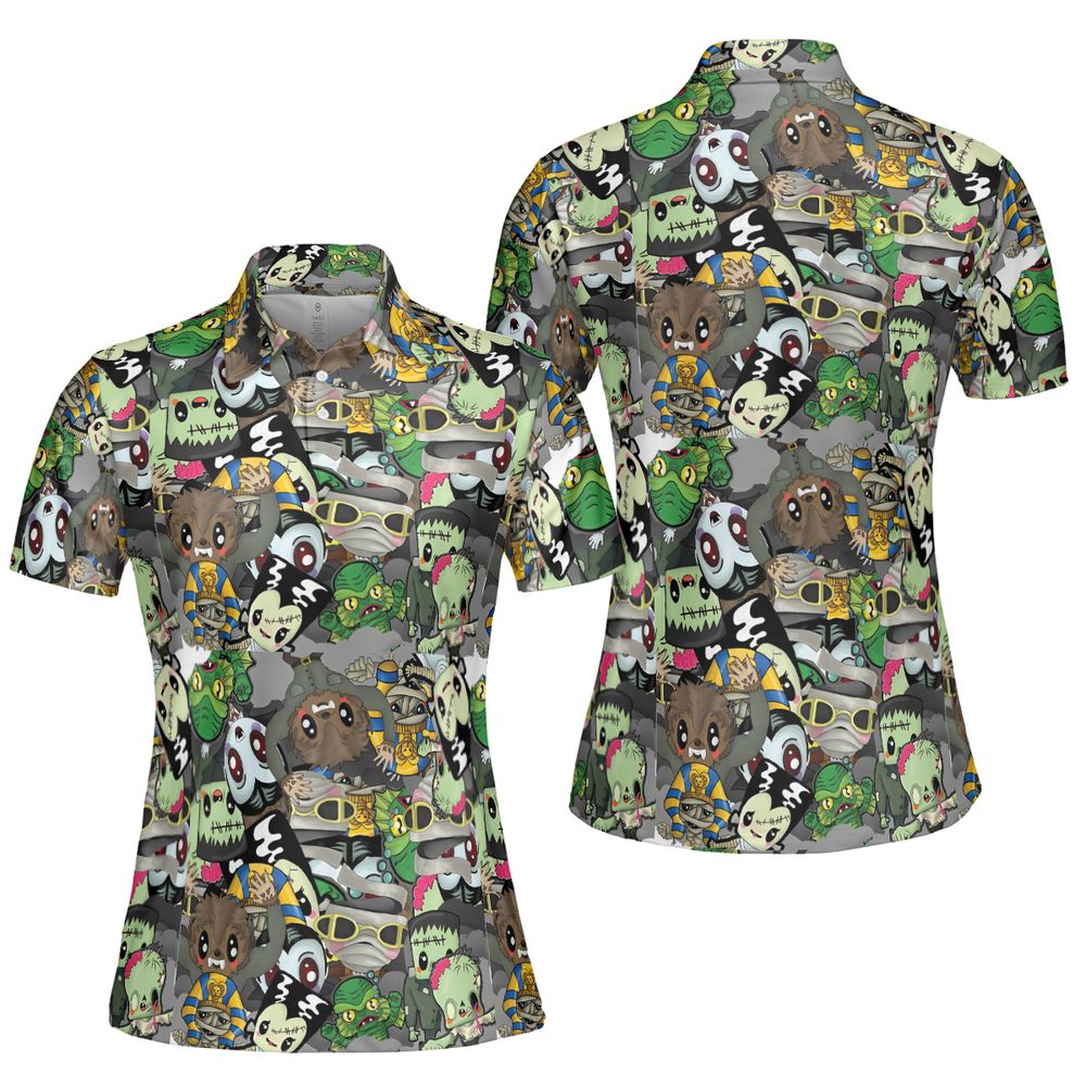 AOP Men/Women Polo Shirt - NLE6MJBF -  - 5
