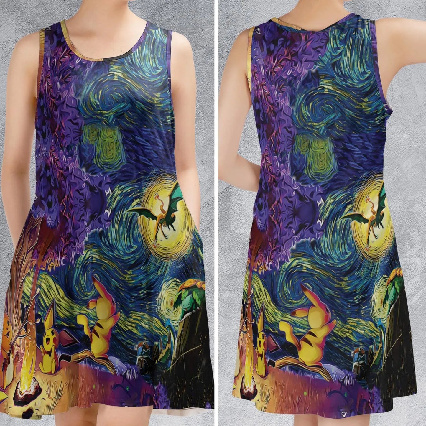 Casual Sleeveless Dress - CW6JC8YR