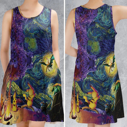 Casual Sleeveless Dress - CW6JC8YR