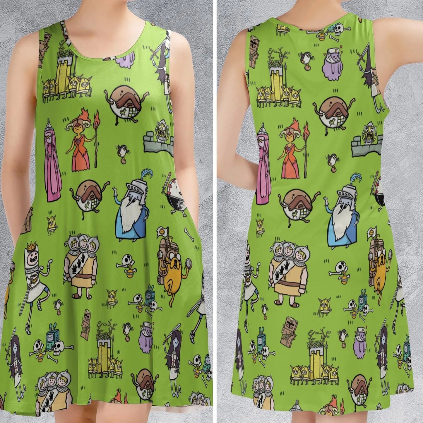 Casual Sleeveless Dress - XBNPEWPW