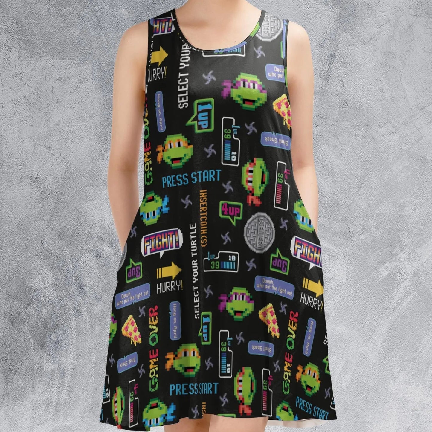 Casual Sleeveless Dress - LZ7YJJW4