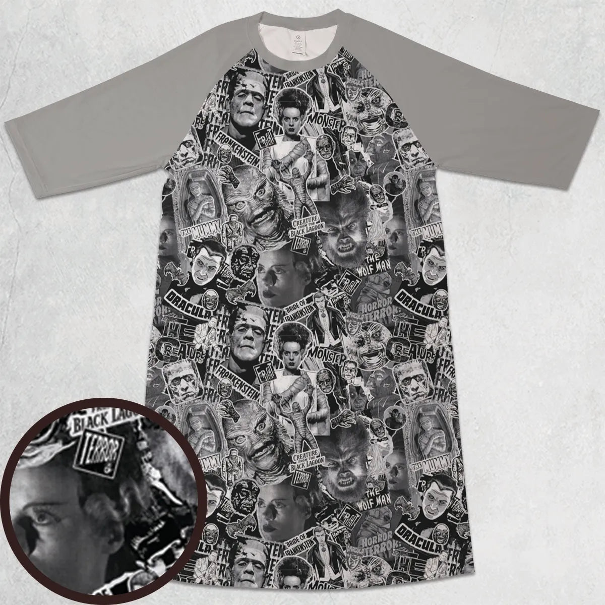 3/4 Sleeve Raglan Dress - A74AB8MZ