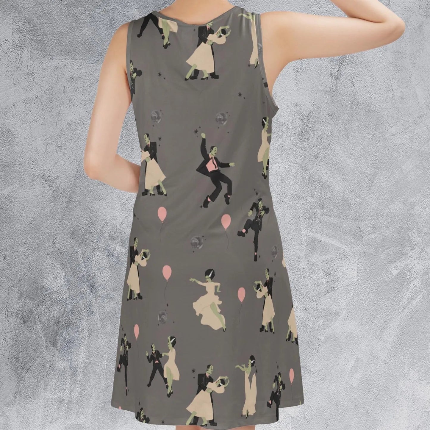 Casual Sleeveless Dress - Q4RSUSGN