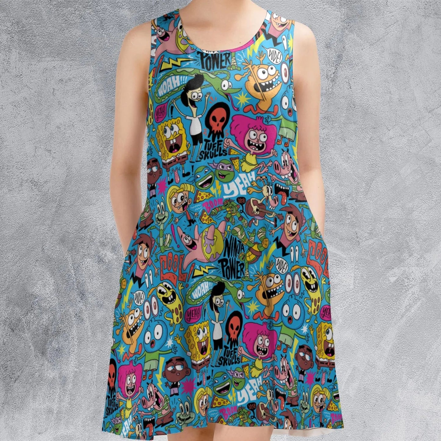 Casual Sleeveless Dress - GQXA5FPD
