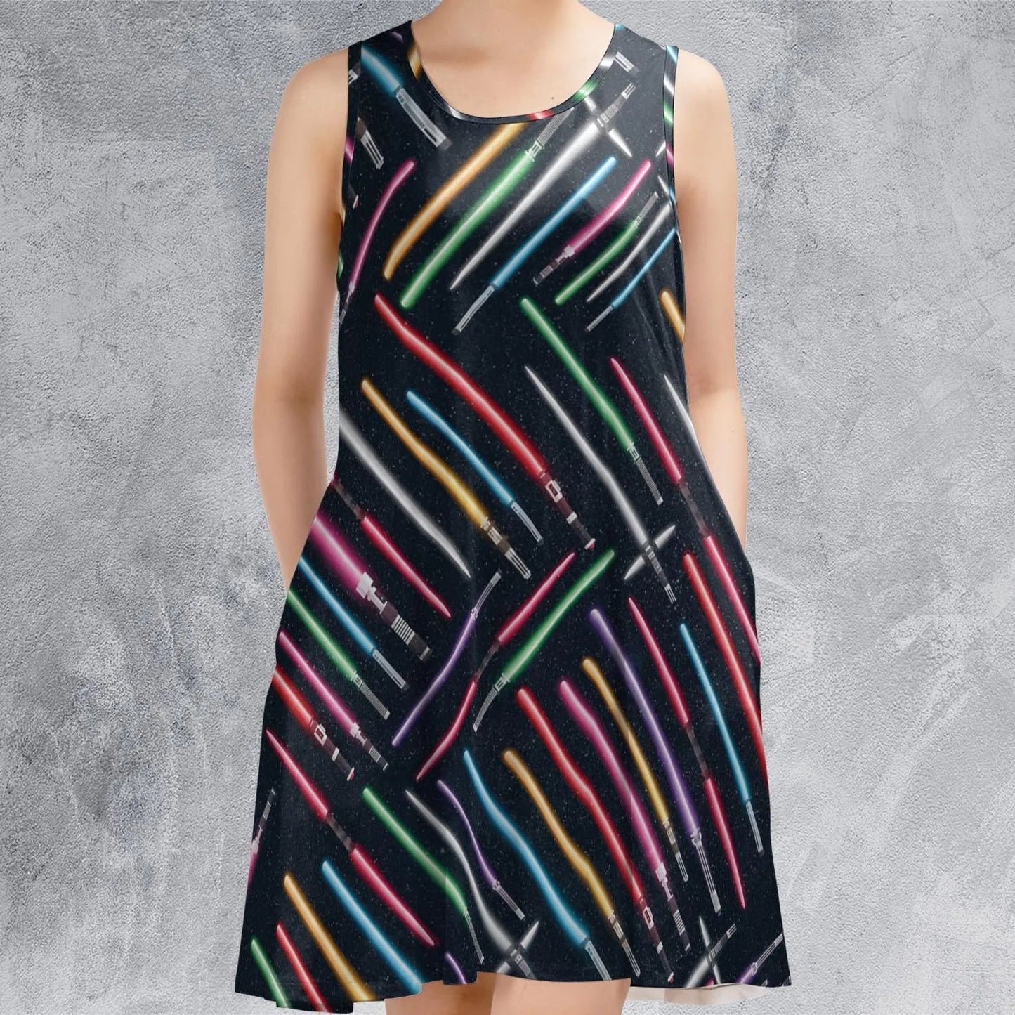 Casual Sleeveless Dress - 1Y1T5VGY