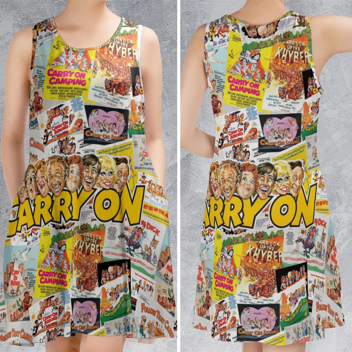 Casual Sleeveless Dress - 5VJ9U1QK