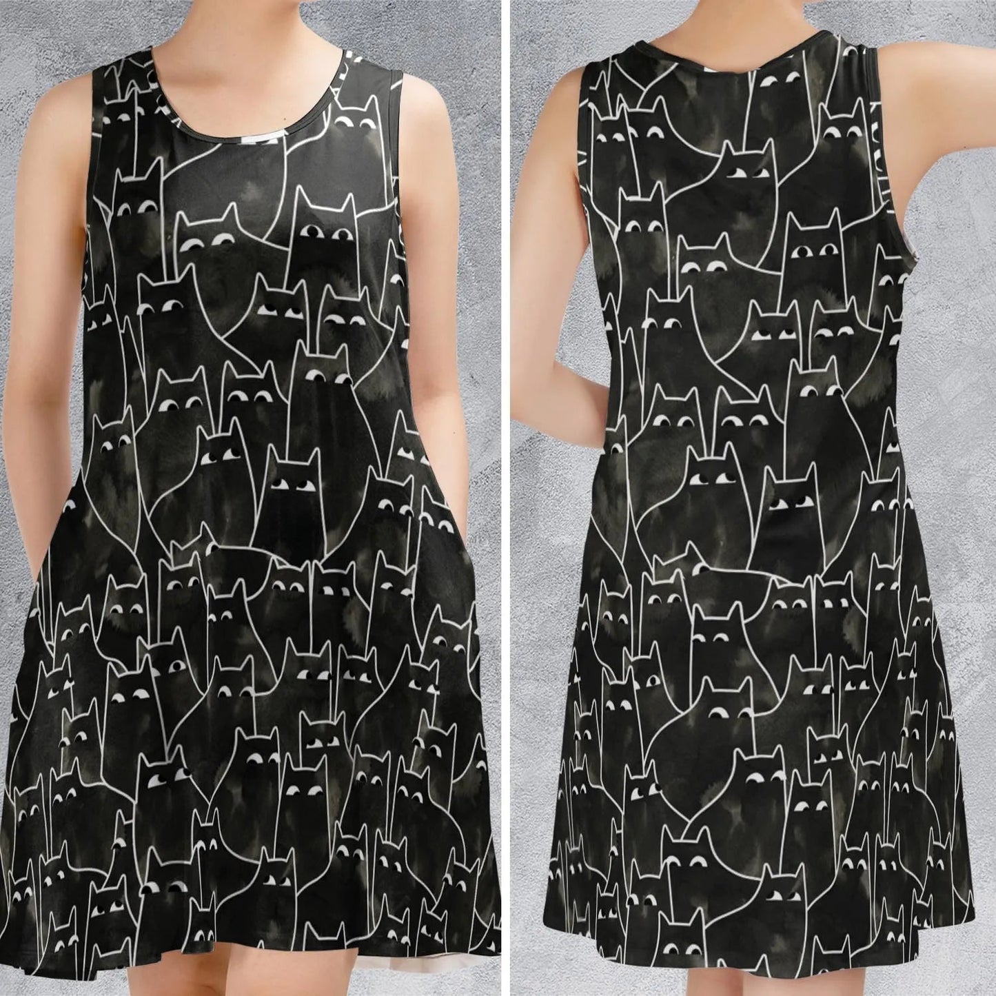 Casual Sleeveless Dress - ASXX1BE3