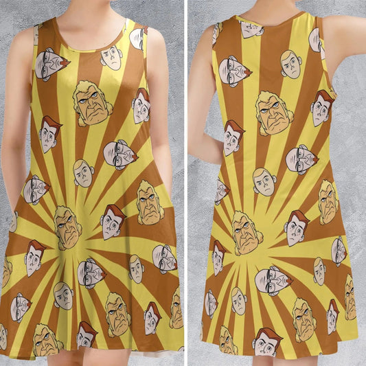 Casual Sleeveless Dress - 9LAM1UQM