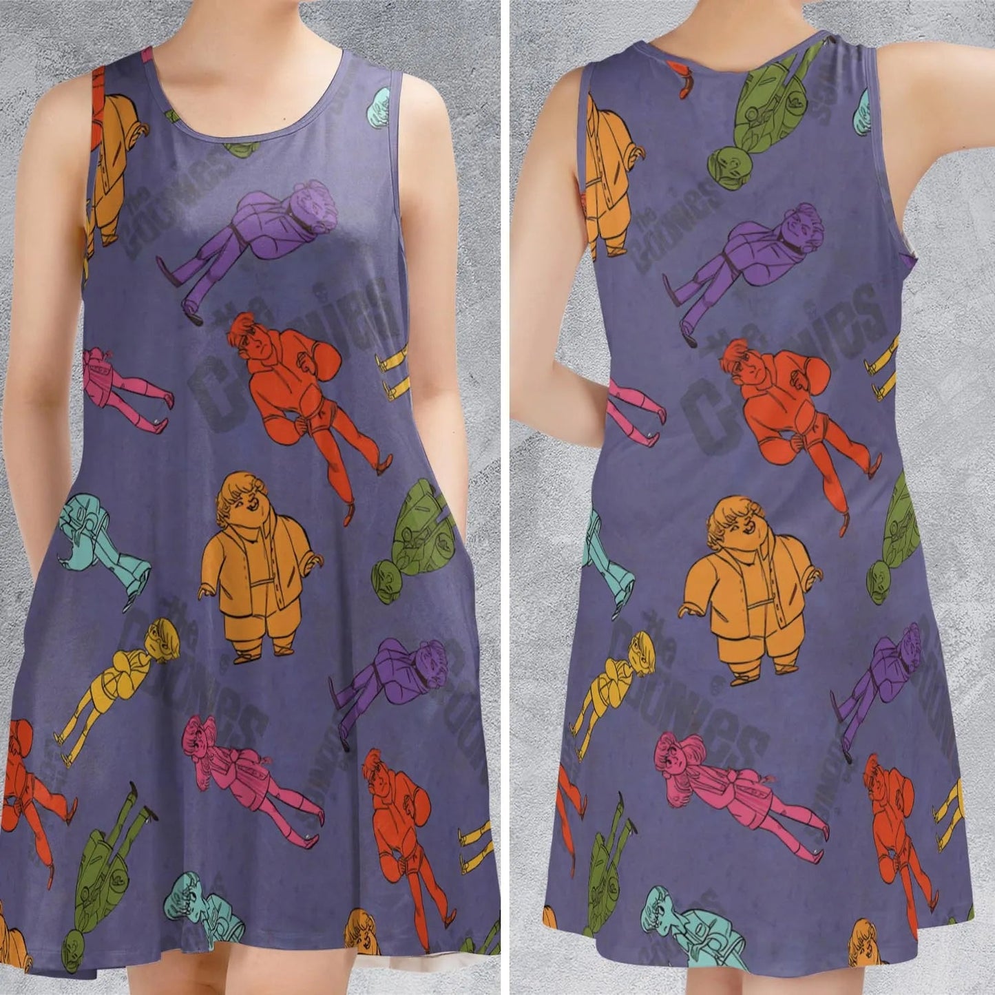 Casual Sleeveless Dress - BK1BFXJH