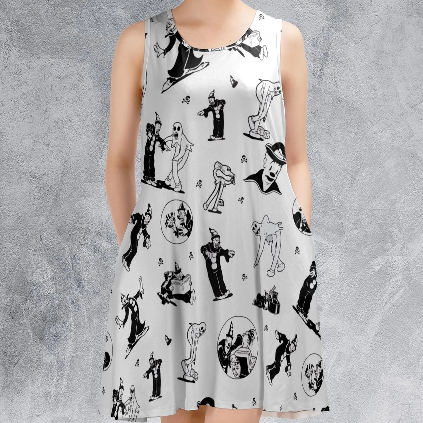 Casual Sleeveless Dress - BZXEW7HG