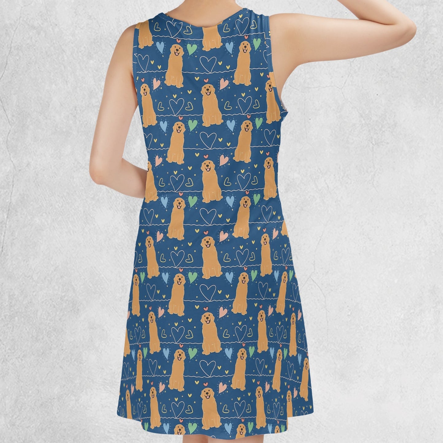 Casual Sleeveless Dress - 6P7TRW43