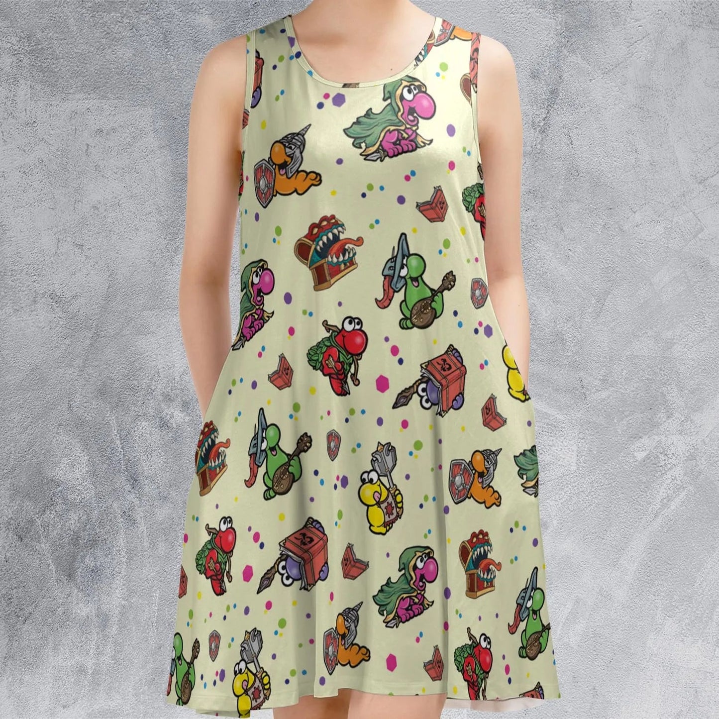 Casual Sleeveless Dress - RT68N2P6