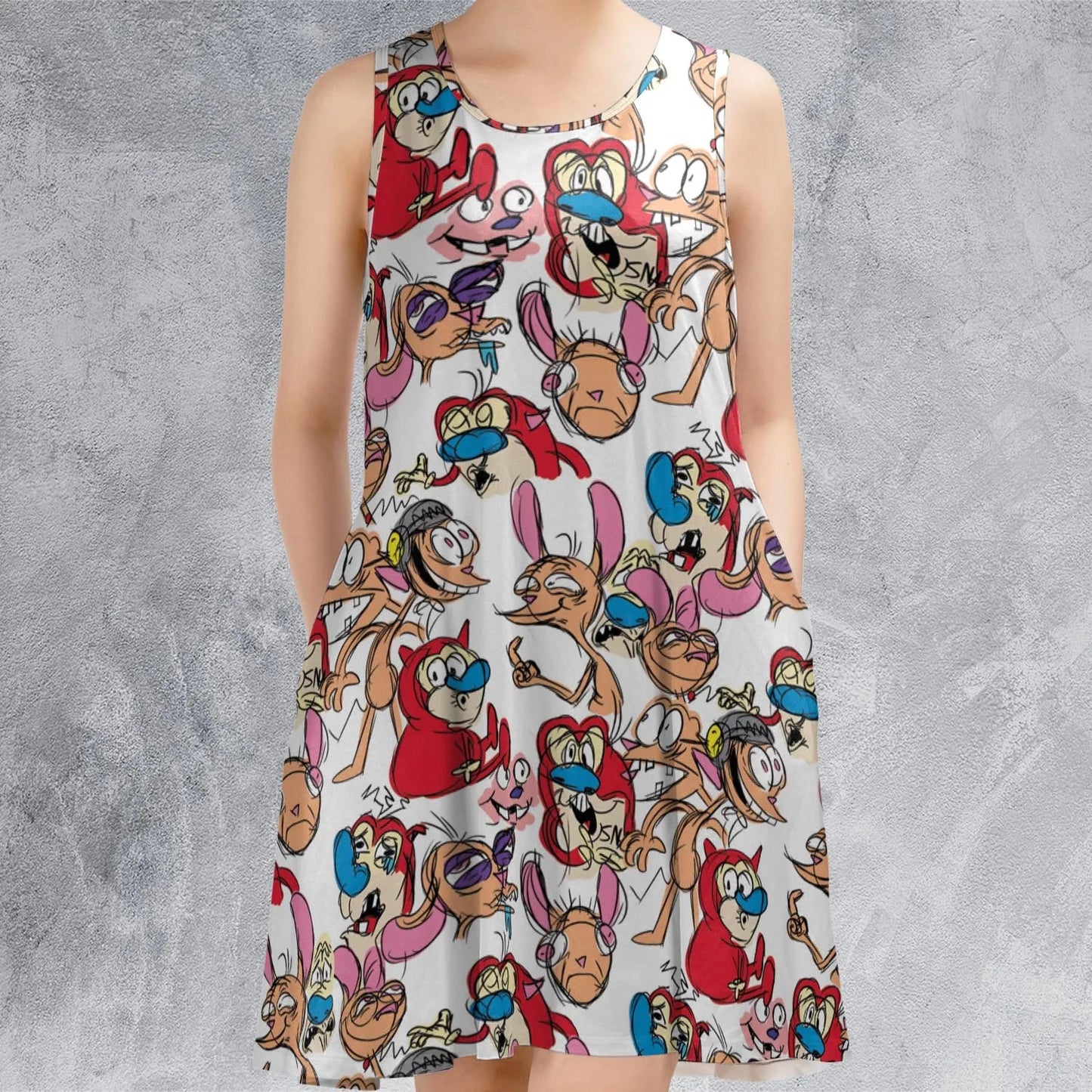 Casual Sleeveless Dress - HF5LJYTJ
