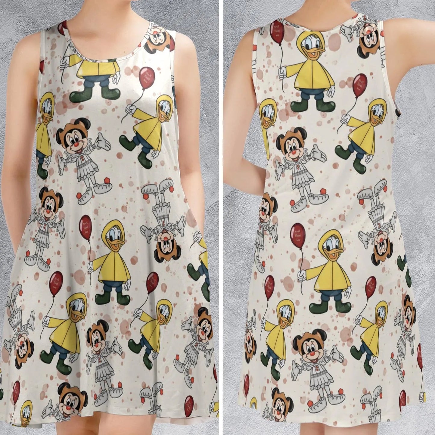 Casual Sleeveless Dress - EBWVWXXP