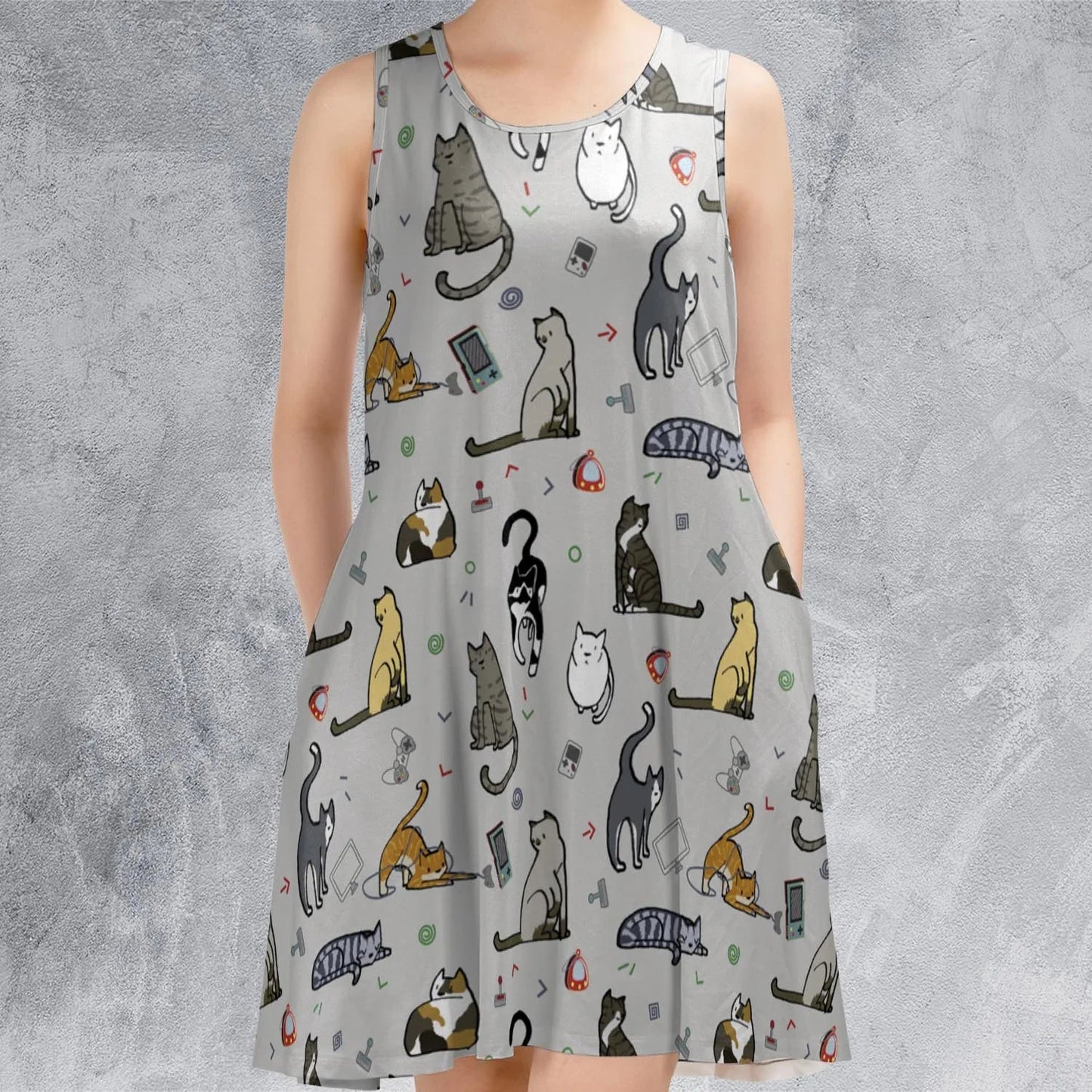 Casual Sleeveless Dress - ZAEHKGNQ