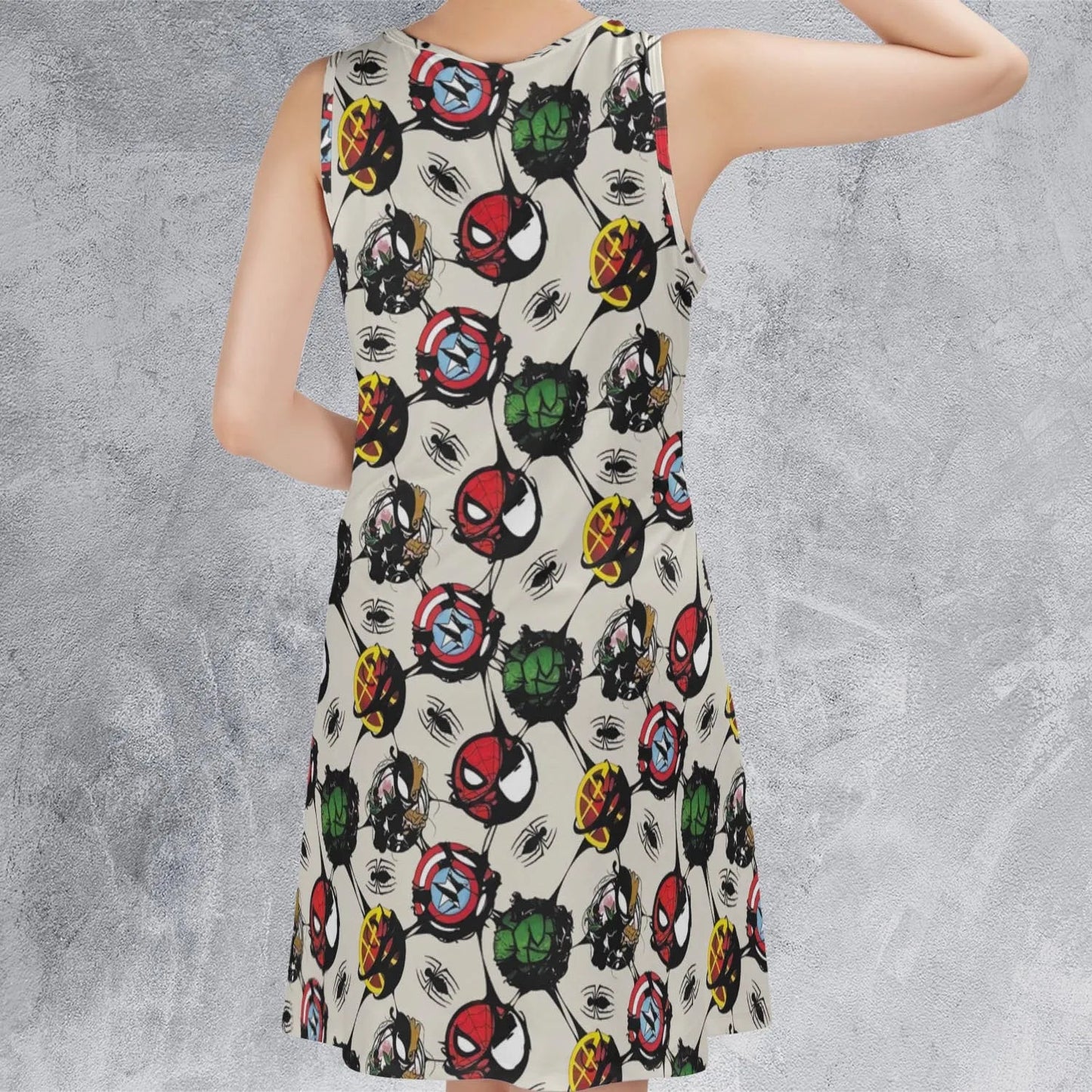 Casual Sleeveless Dress - 2WU6CGSR