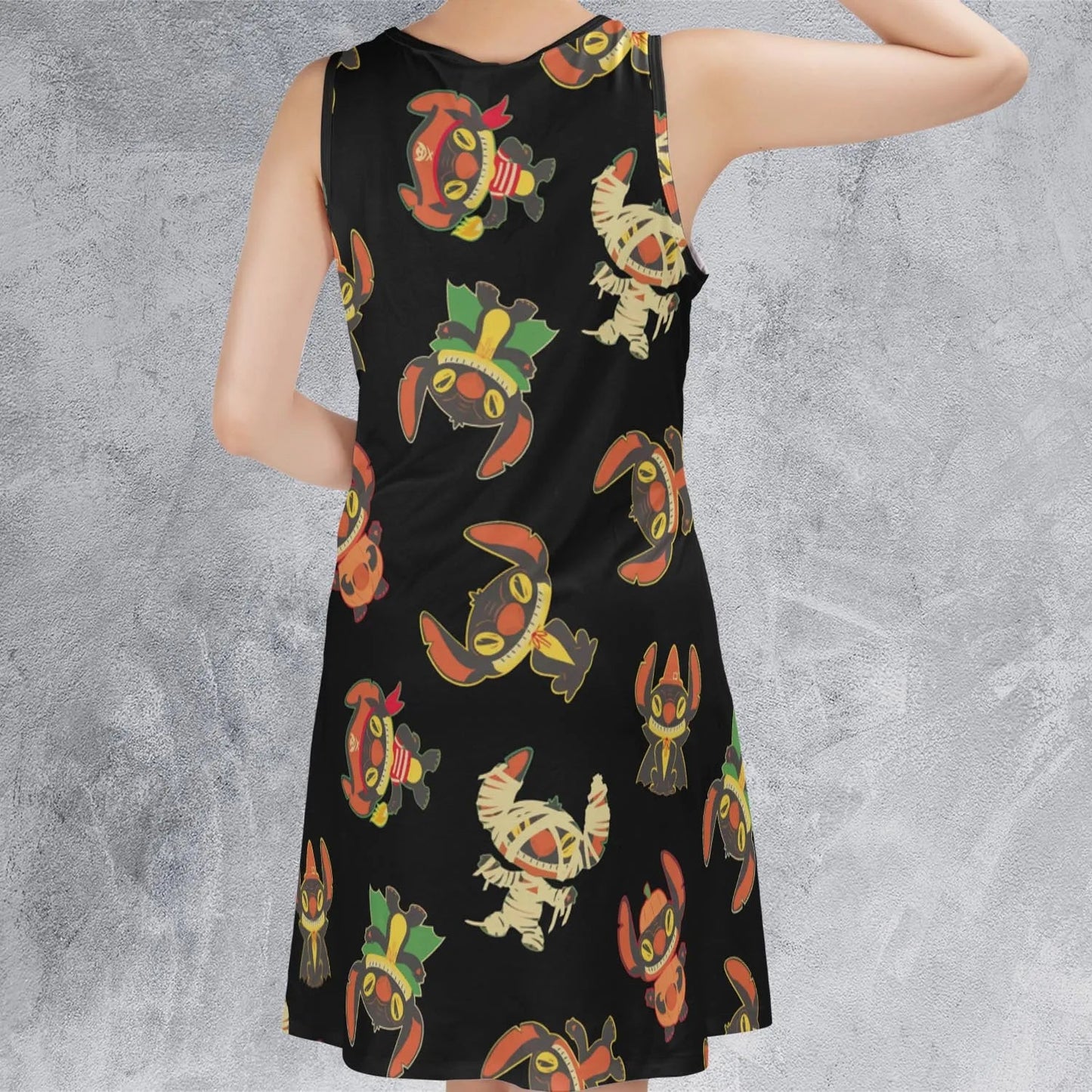 Casual Sleeveless Dress - V3FT2RER