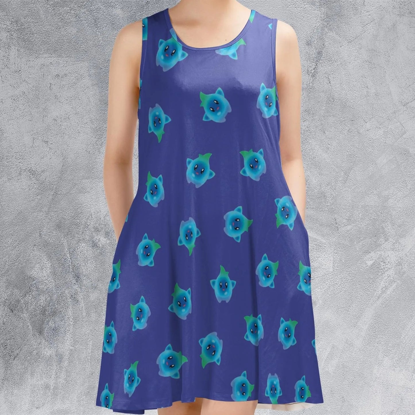 Casual Sleeveless Dress - R4WC82QM
