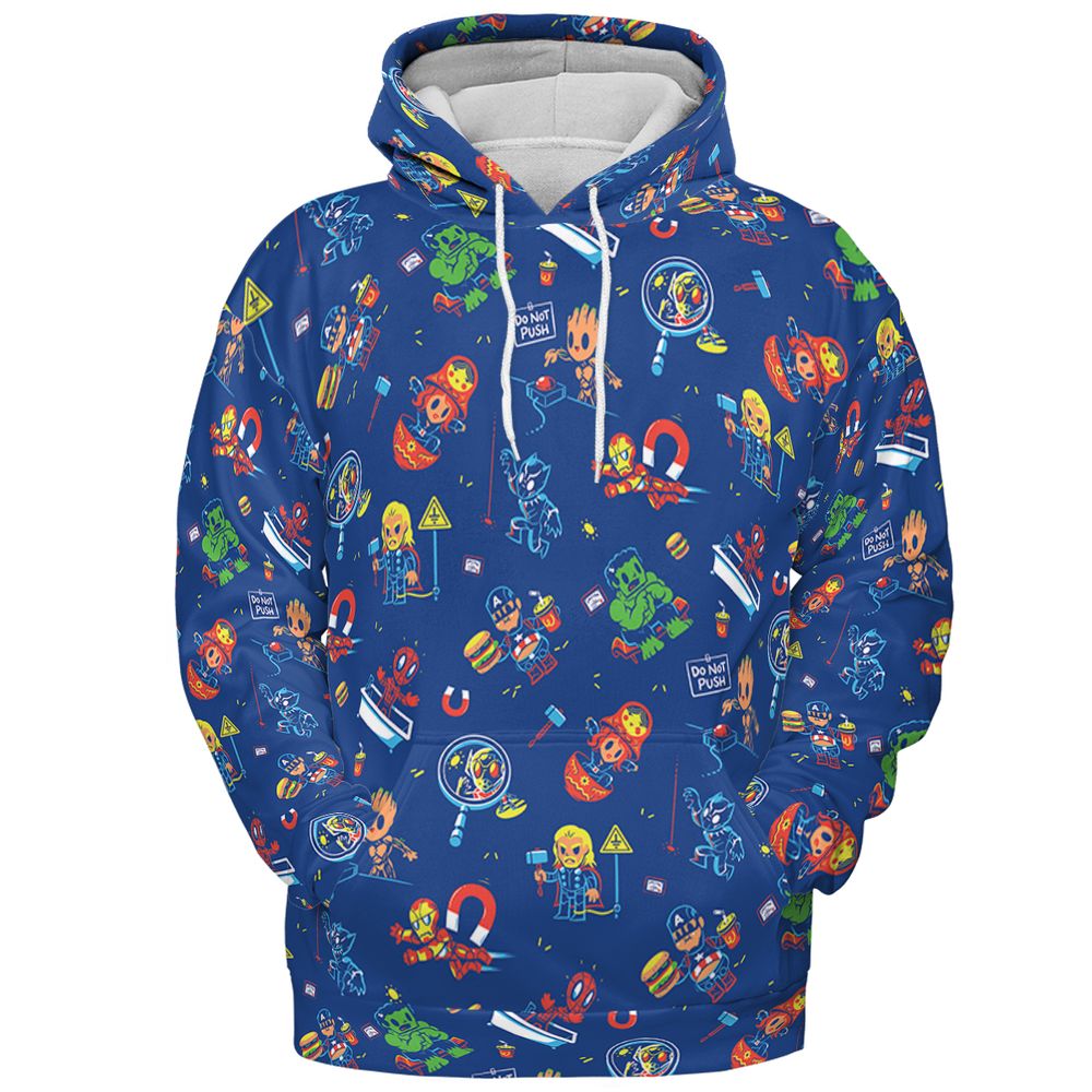 All-over Print Hoodie - KDXMDRWX -  - 2