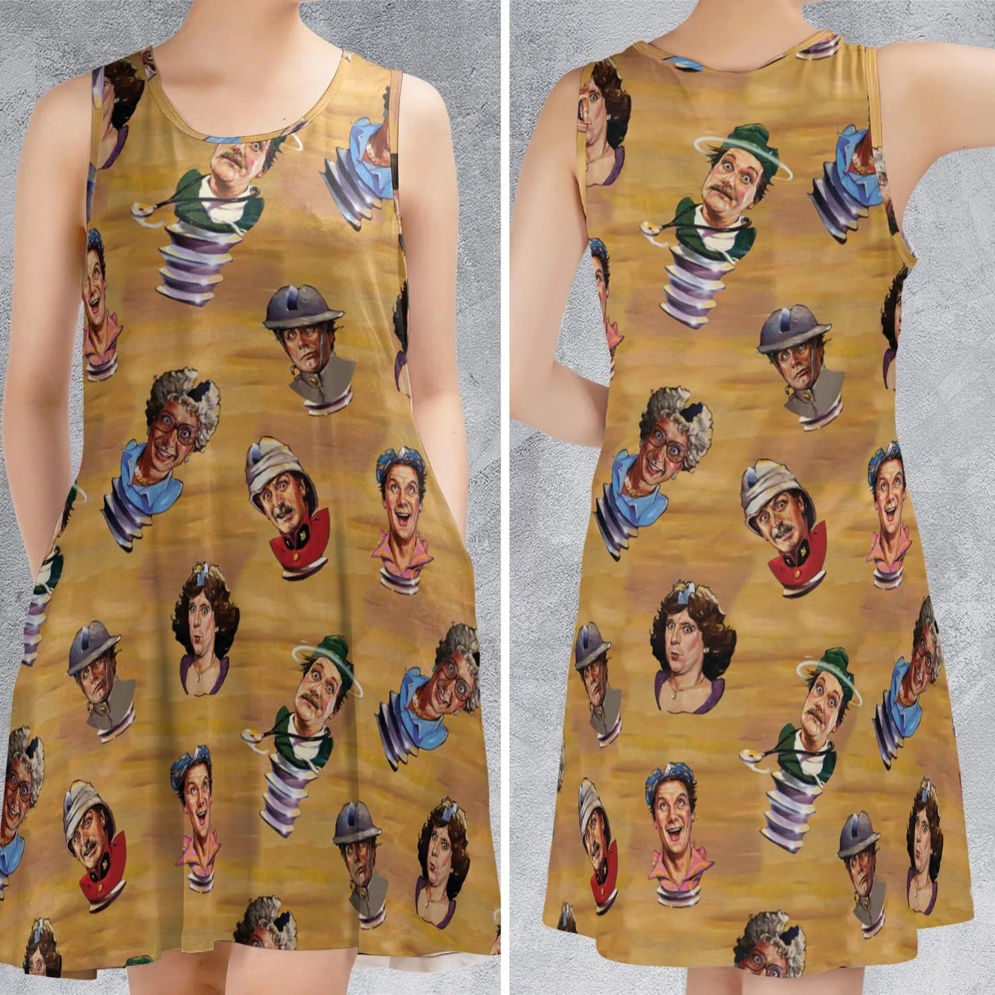 Casual Sleeveless Dress - B2KV27F8