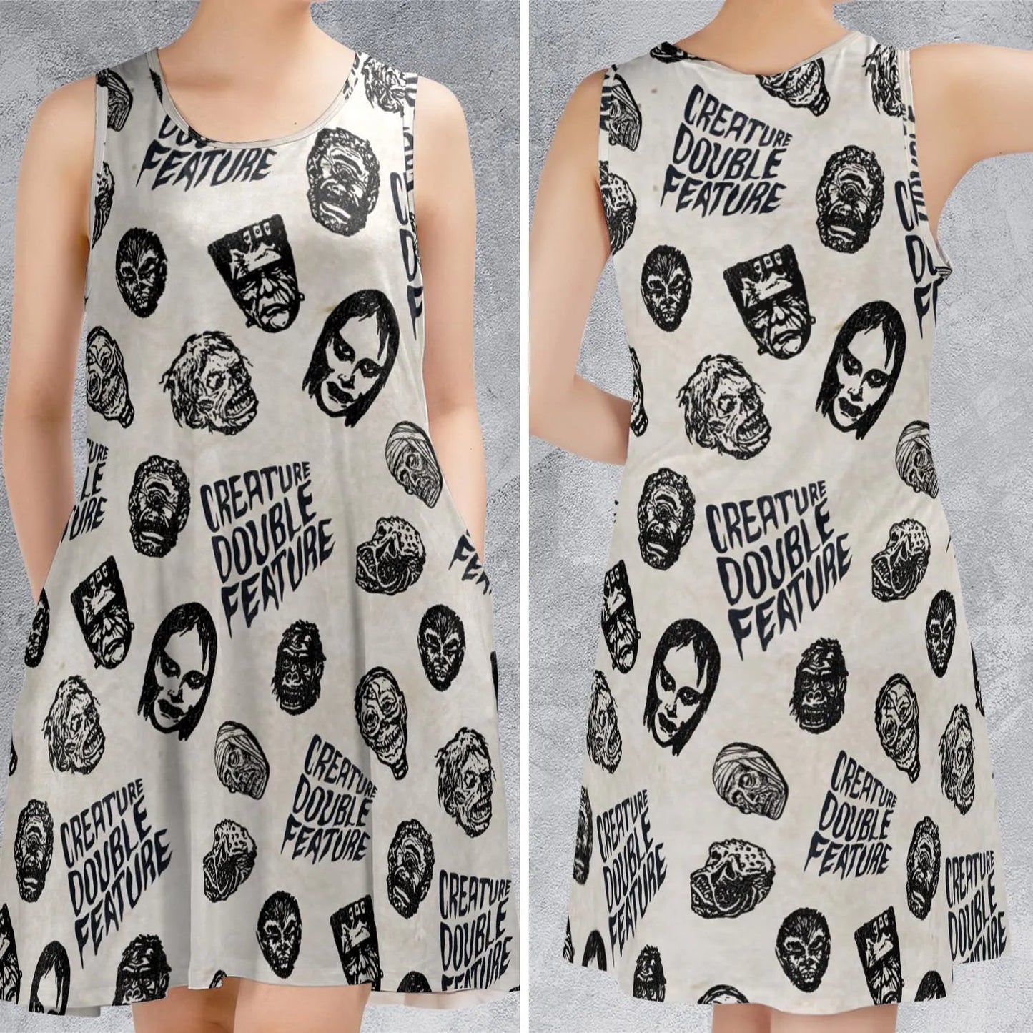 Casual Sleeveless Dress - KSAY7GQE