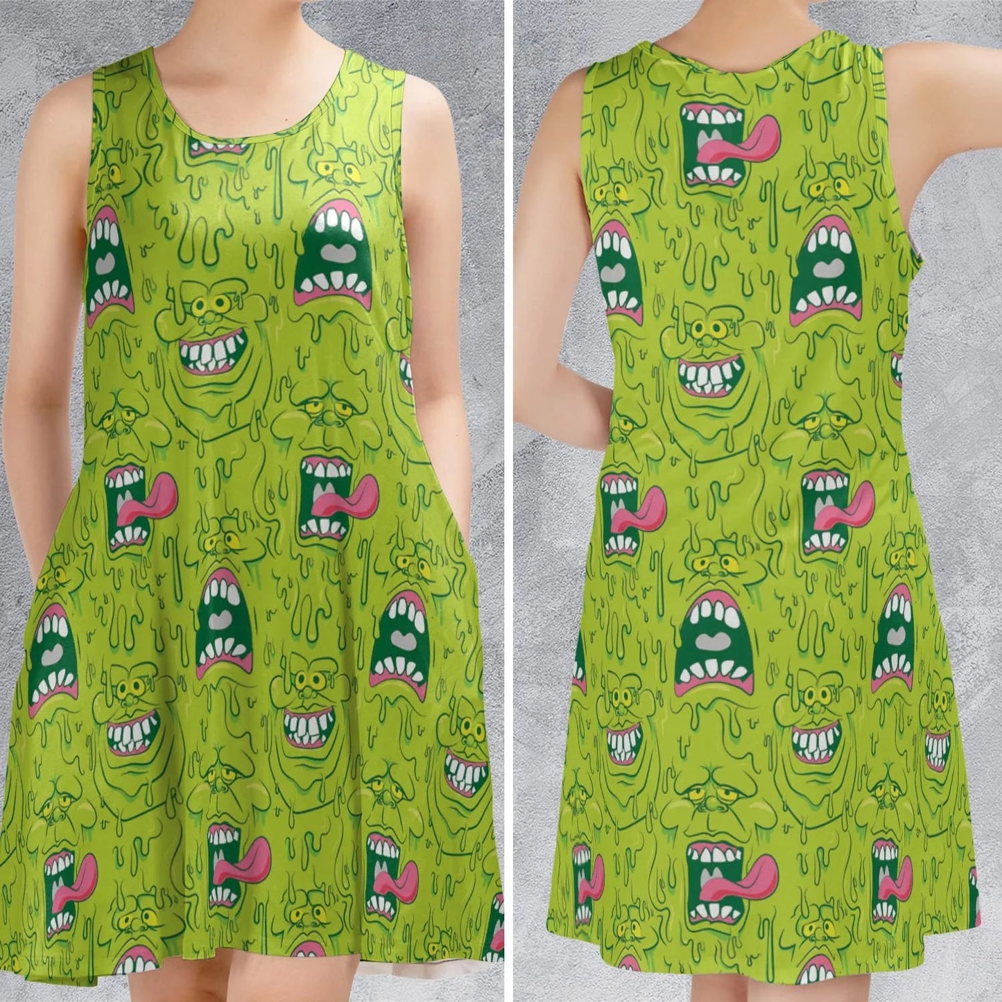 Casual Sleeveless Dress - DPNXQ9BT