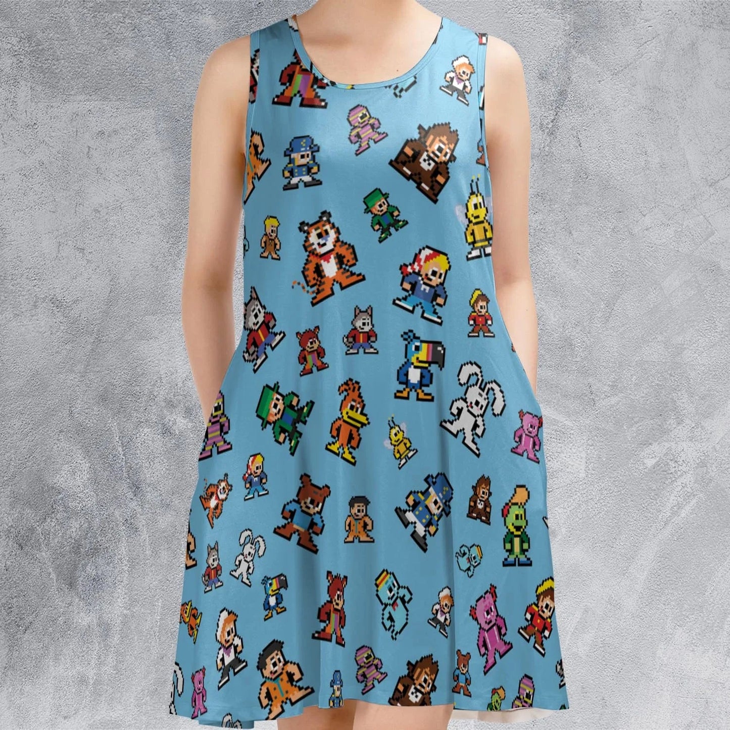 Casual Sleeveless Dress - S7XYSMKH