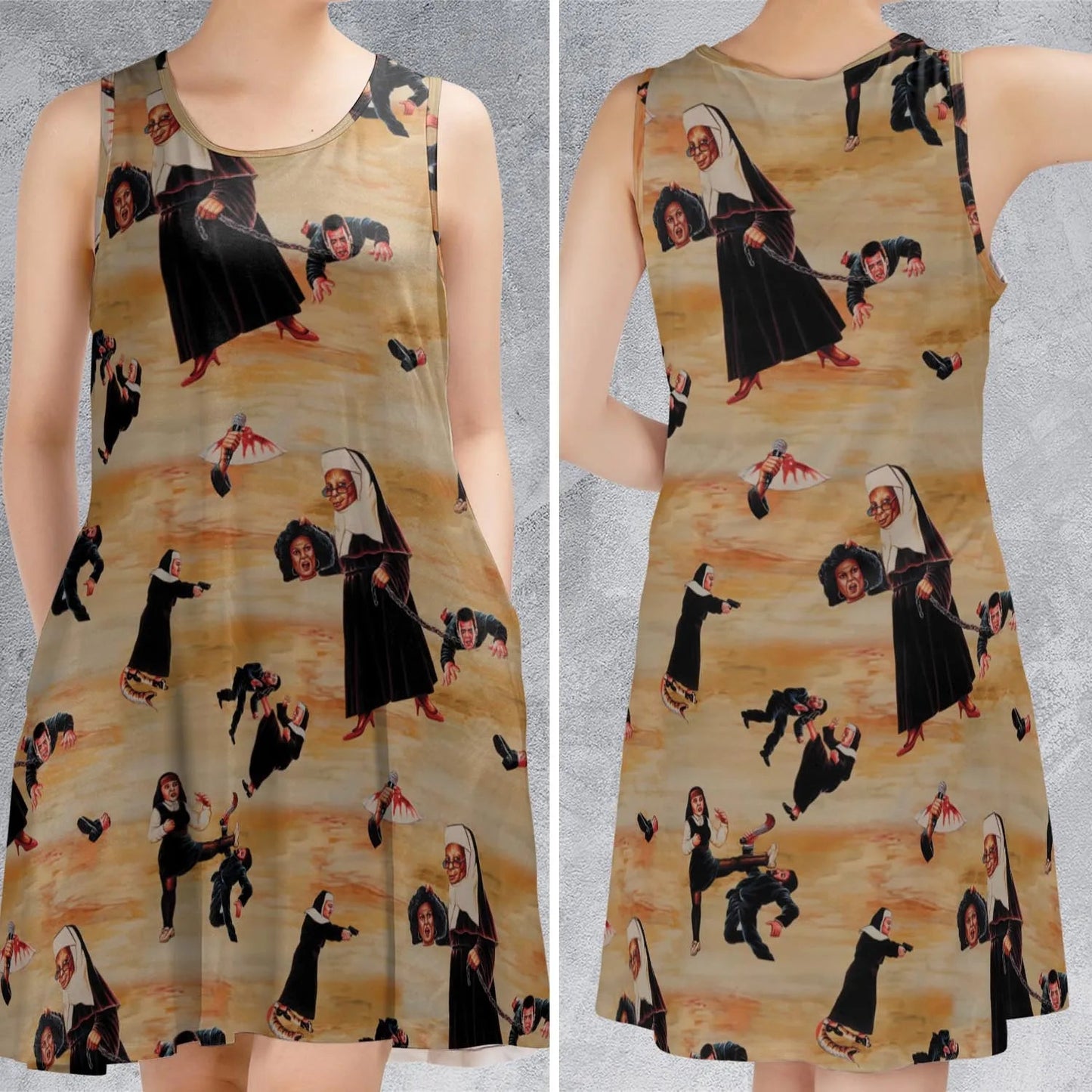 Casual Sleeveless Dress - 9ZCW1N4N