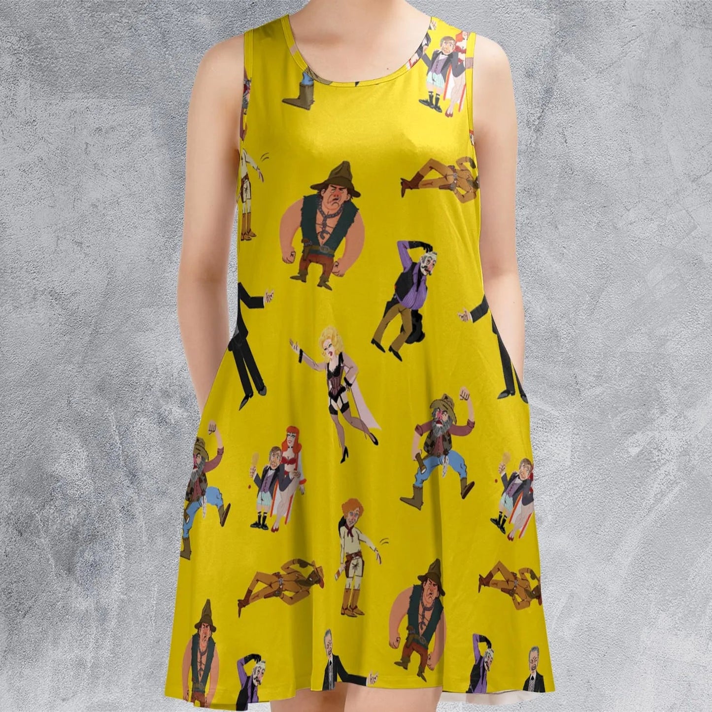 Casual Sleeveless Dress - JUZFLJYU