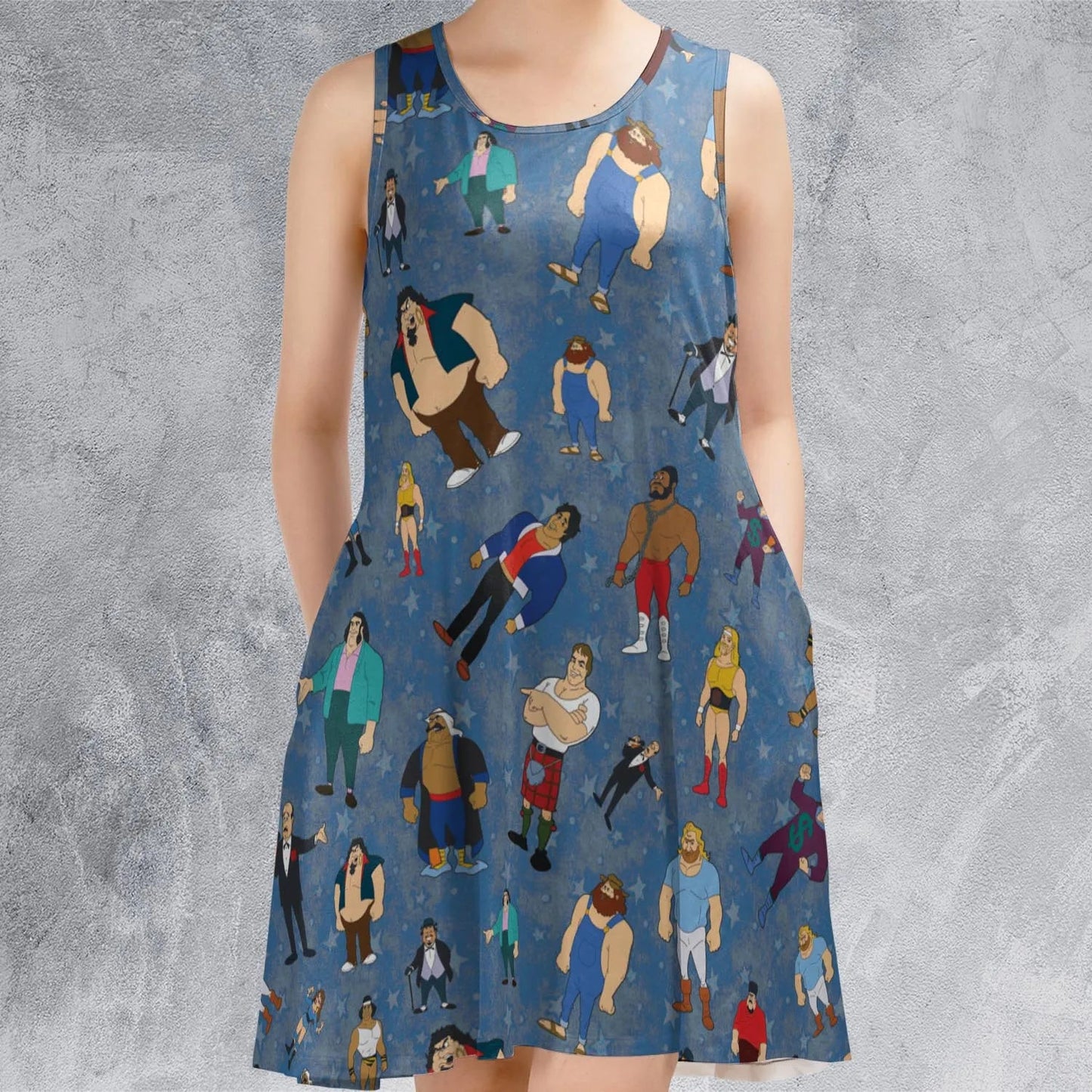 Casual Sleeveless Dress - BUVTAHYV