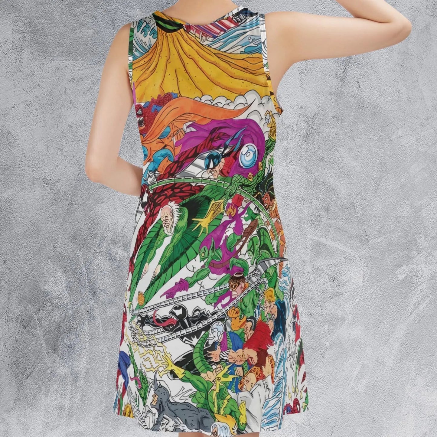 Casual Sleeveless Dress - 7QWHVET1