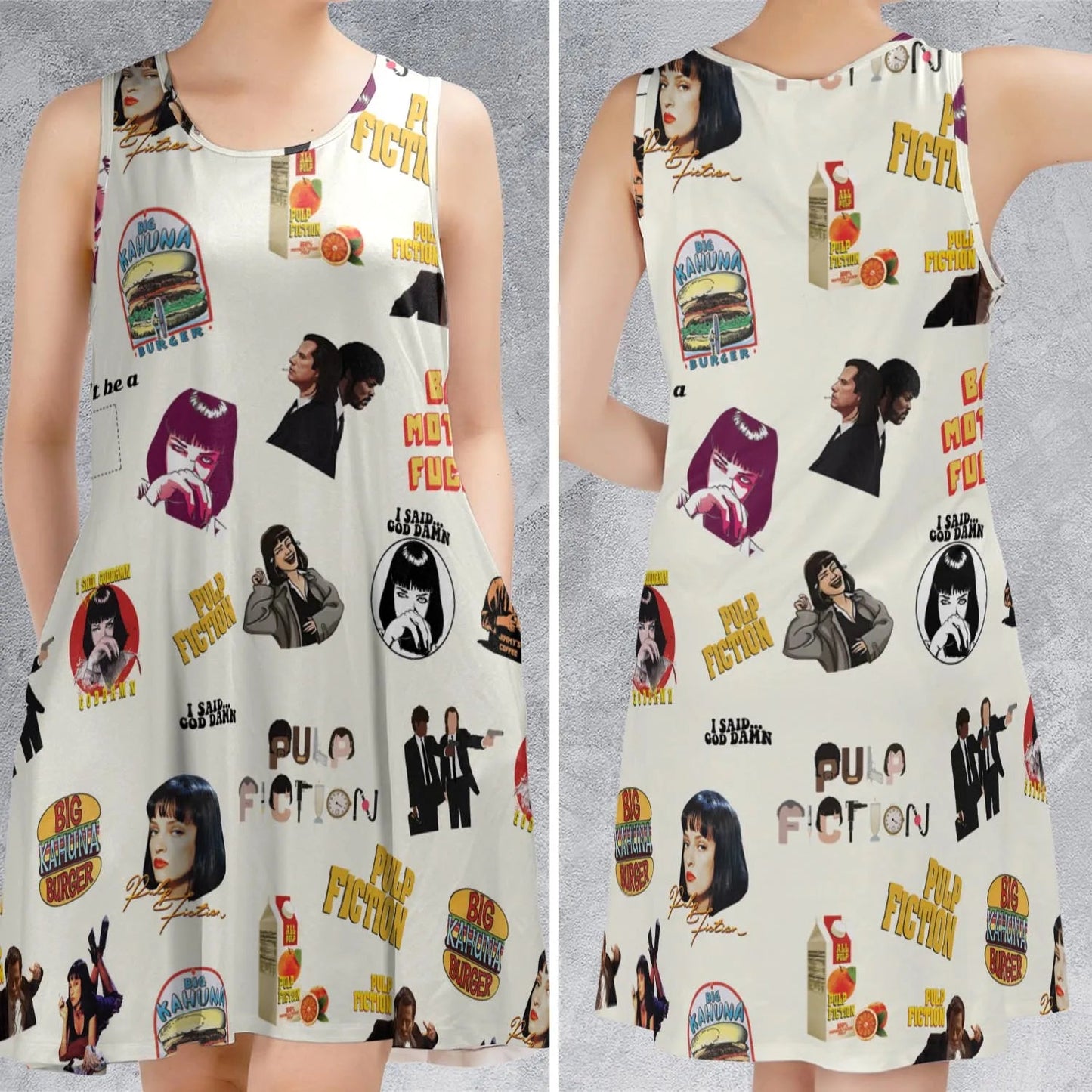 Casual Sleeveless Dress - UPH8PMQN