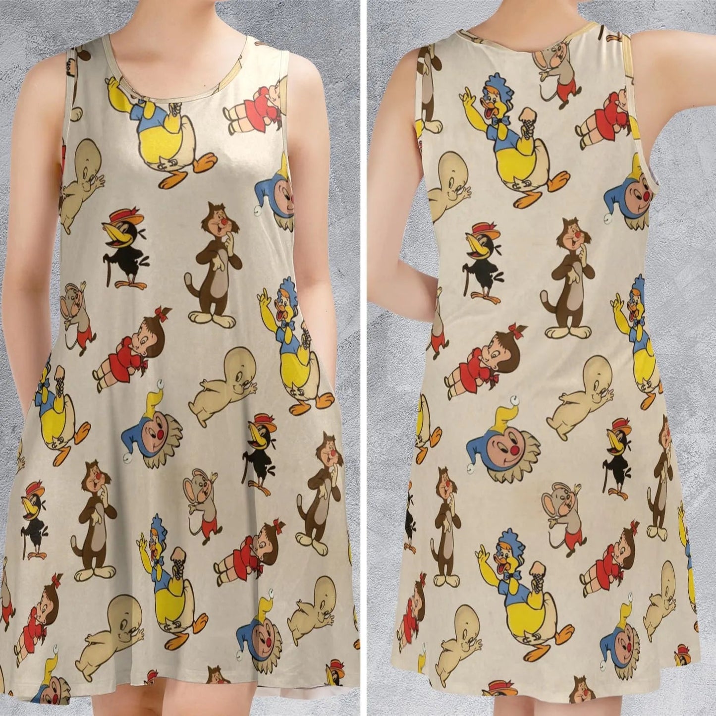Casual Sleeveless Dress - 82W9PDNQ