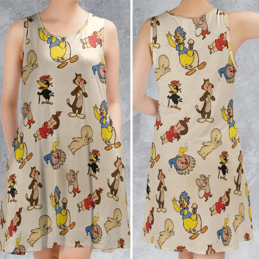 Casual Sleeveless Dress - 82W9PDNQ