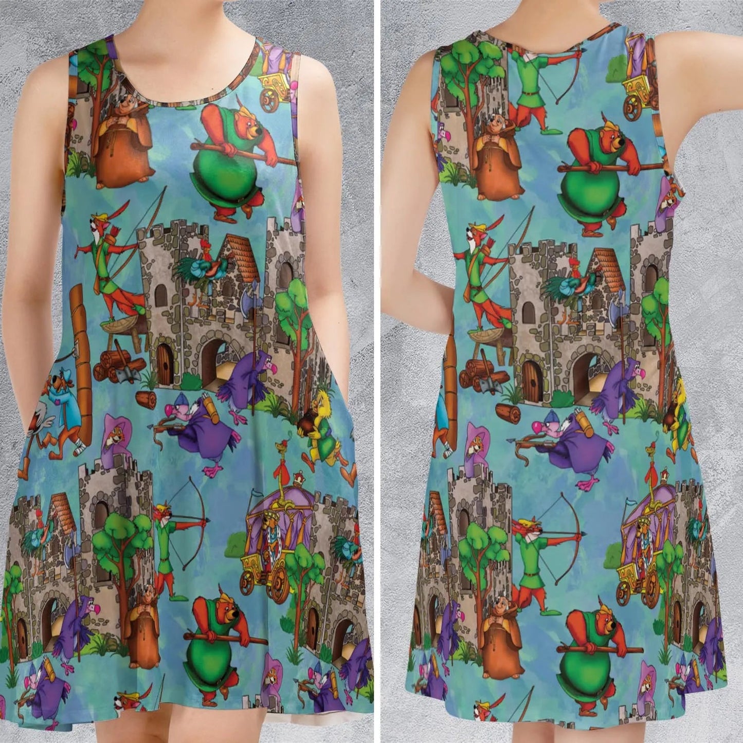 Casual Sleeveless Dress - VCKG29QZ