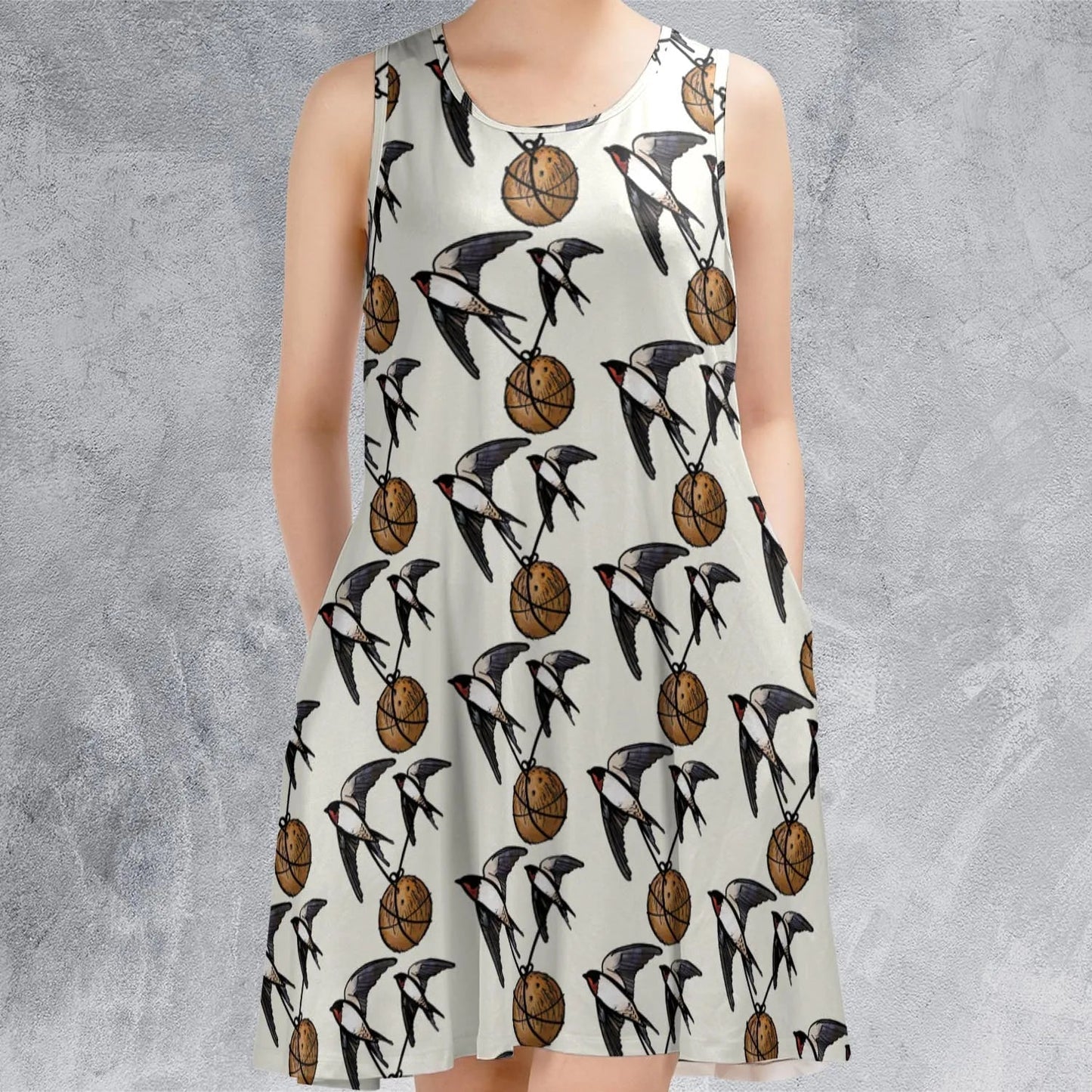 Casual Sleeveless Dress - CHR8MFN2
