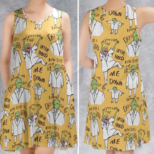 Casual Sleeveless Dress - 3L2NU7KR