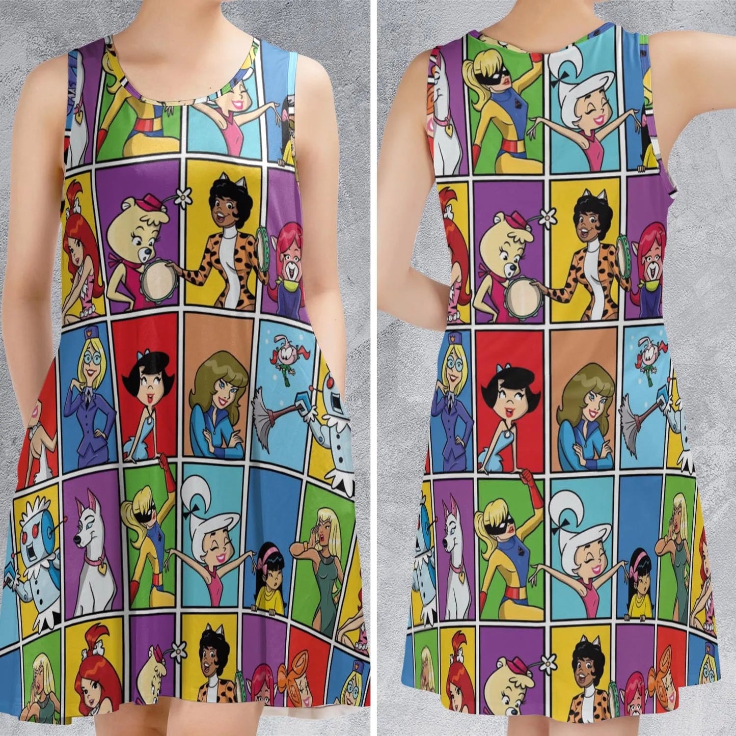 Casual Sleeveless Dress - ZM4Q37DT