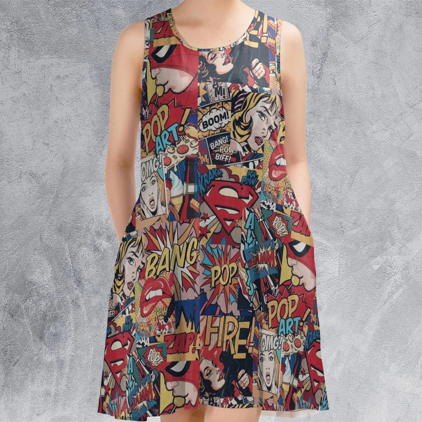 Casual Sleeveless Dress - BGFBVWBQ