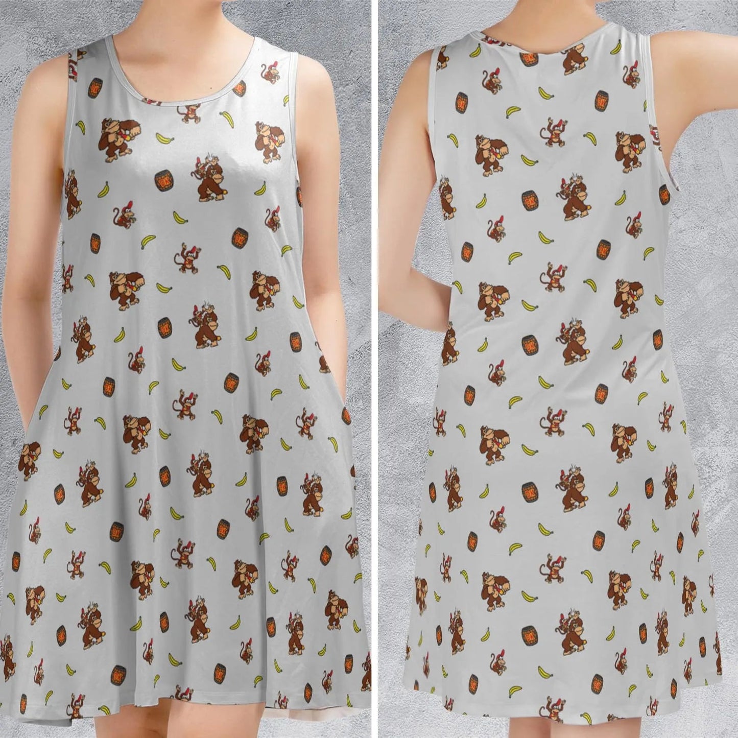 Casual Sleeveless Dress - 3B2VFT55