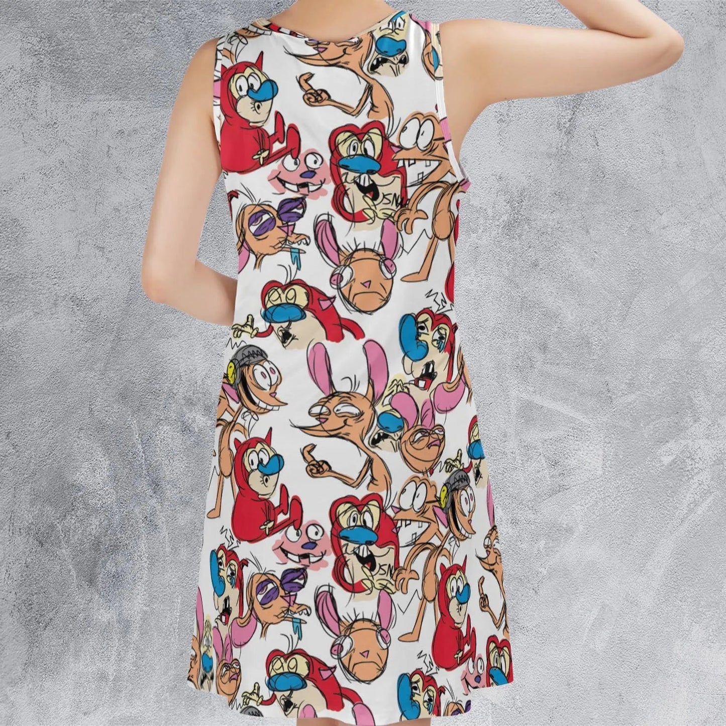 Casual Sleeveless Dress - HF5LJYTJ
