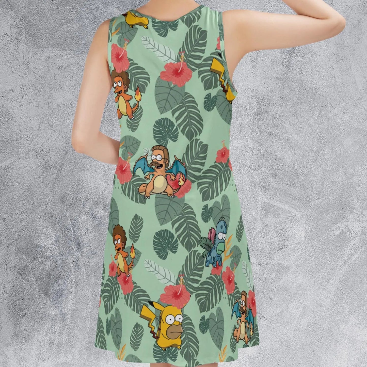 Casual Sleeveless Dress - YL2PTQKN