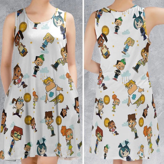 Casual Sleeveless Dress - 8K3EZPLG
