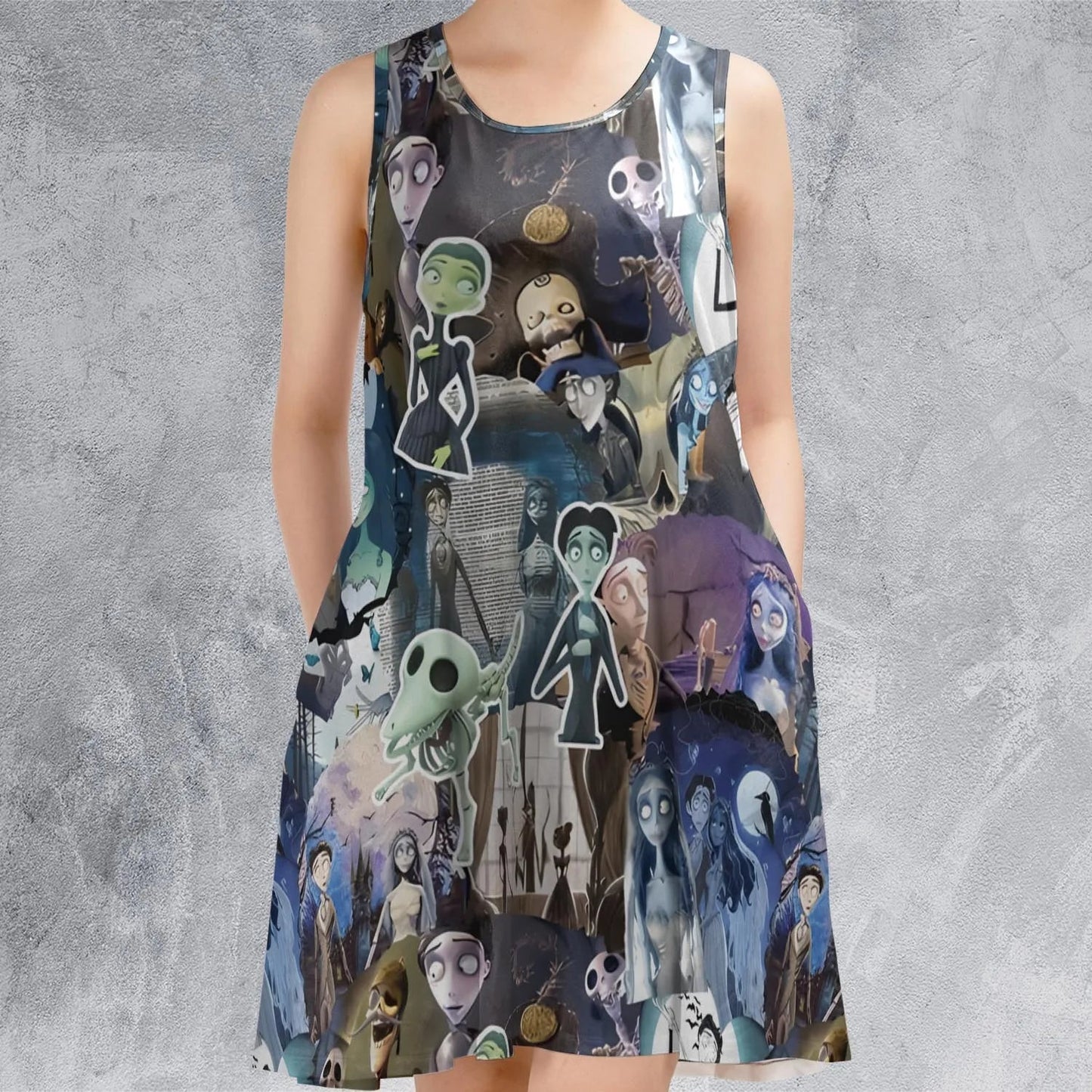 Casual Sleeveless Dress - 44E7EK4G