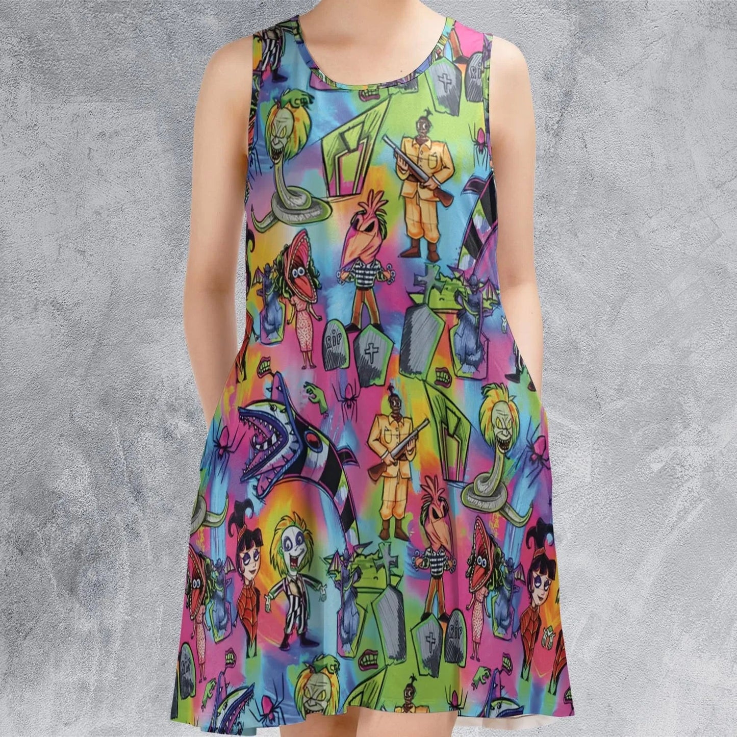 Casual Sleeveless Dress - BFQUSVW6