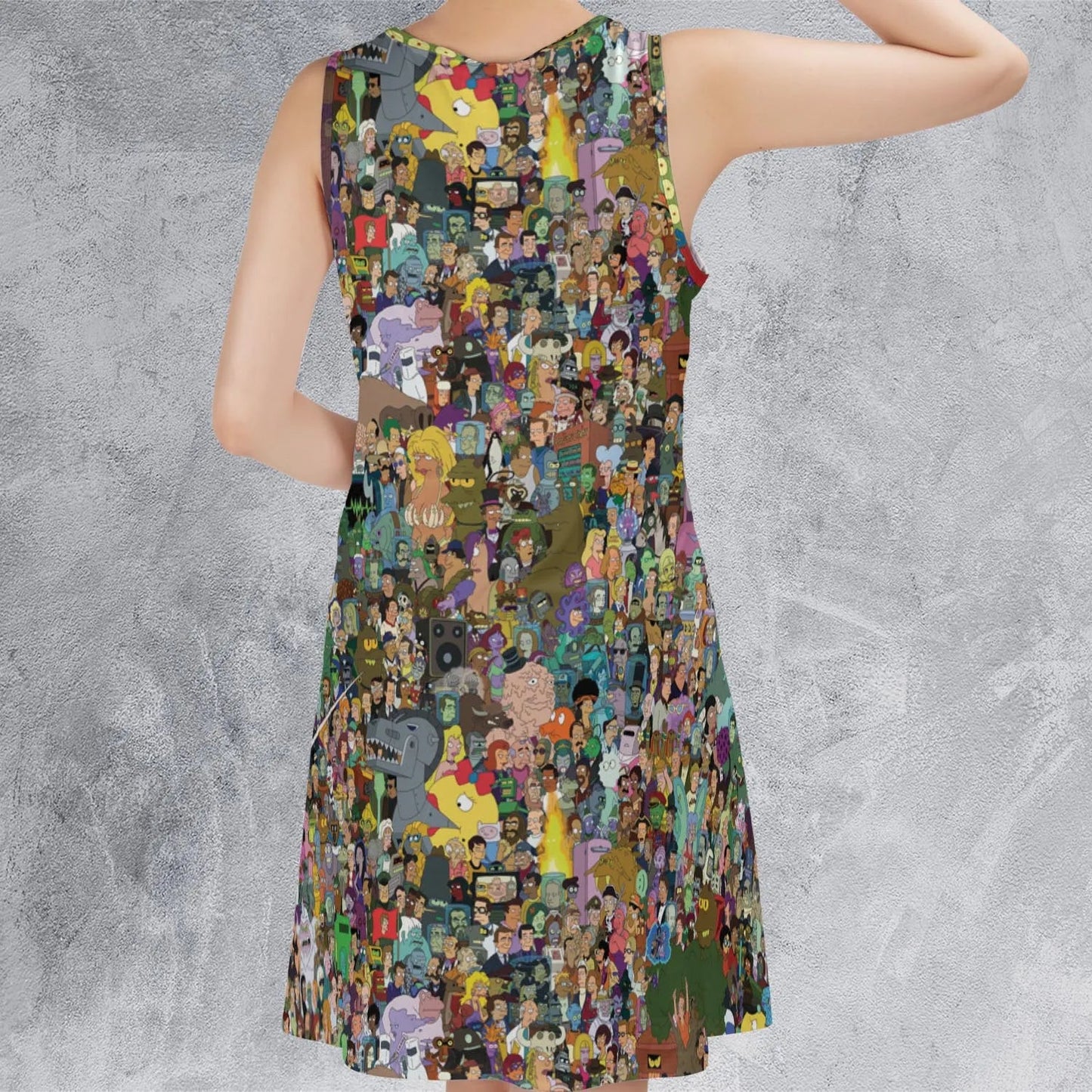 Casual Sleeveless Dress - QZPB13AN