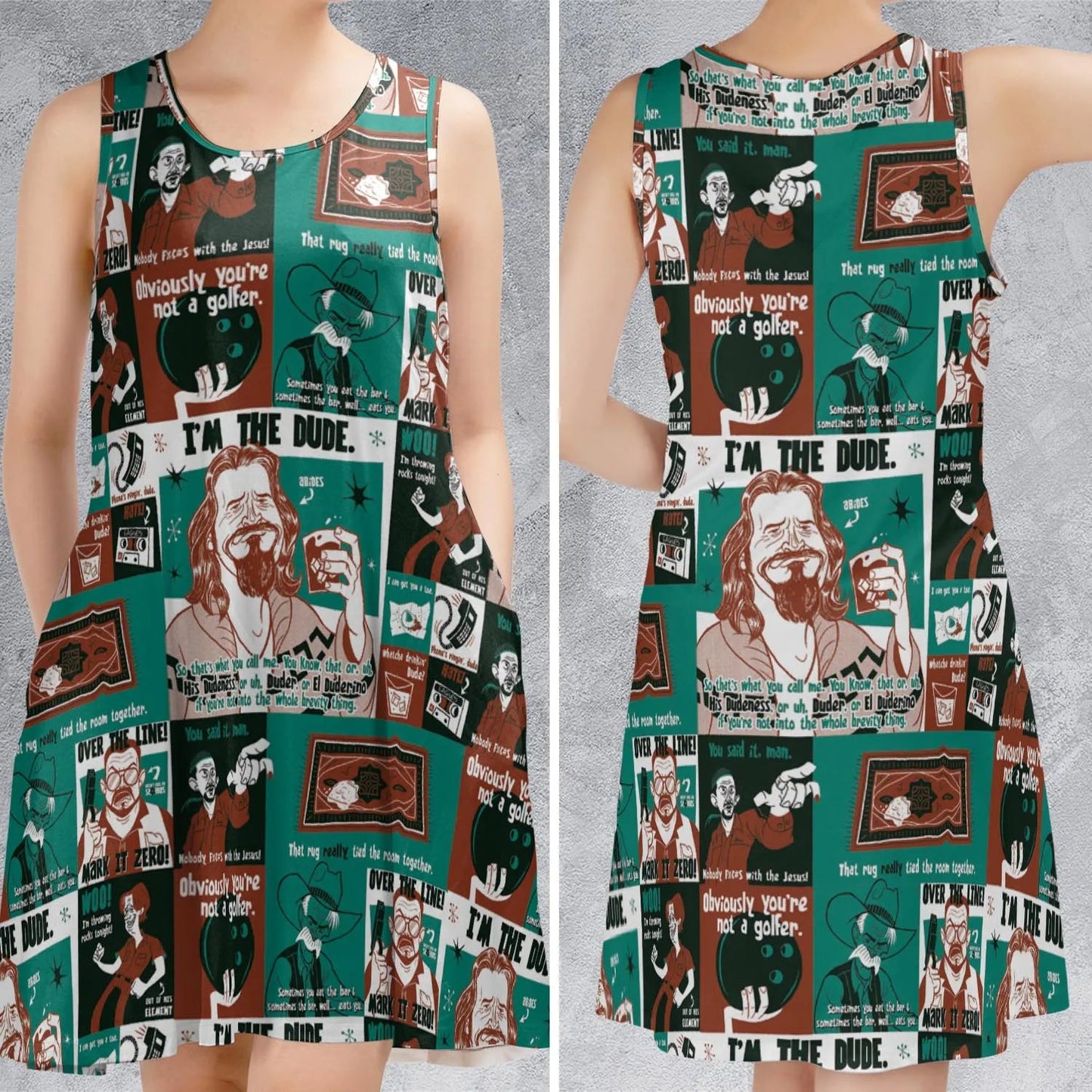 Casual Sleeveless Dress - 8KJ2DHBR